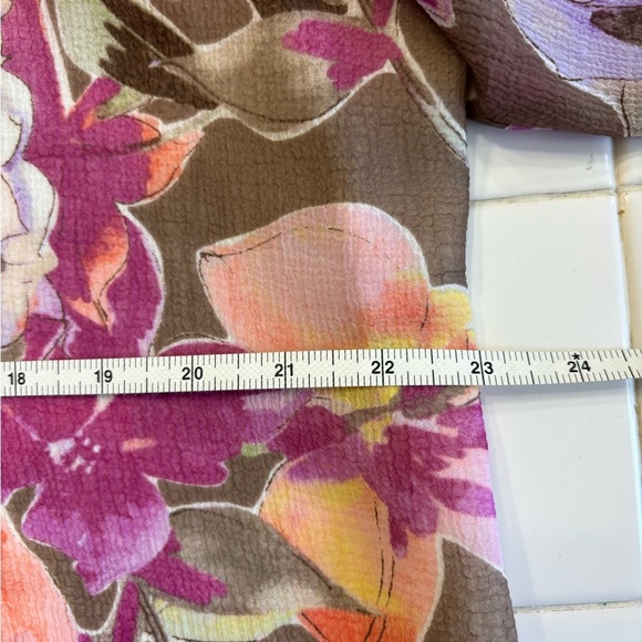 Alfred Dunner Pink Orange Graphic Tunic - Picture 6 of 6